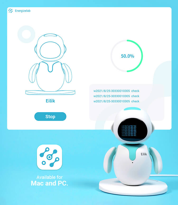 Eilik: a Tiny Interactive Desktop Robot Capable of Emotions